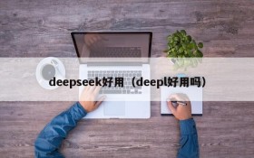 deepseek好用（deepl好用吗）