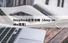 DeepSeek应用攻略（deep snake使用）