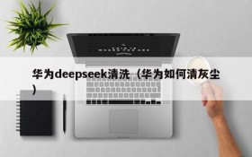 华为deepseek清洗（华为如何清灰尘）