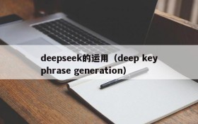 deepseek的运用（deep keyphrase generation）